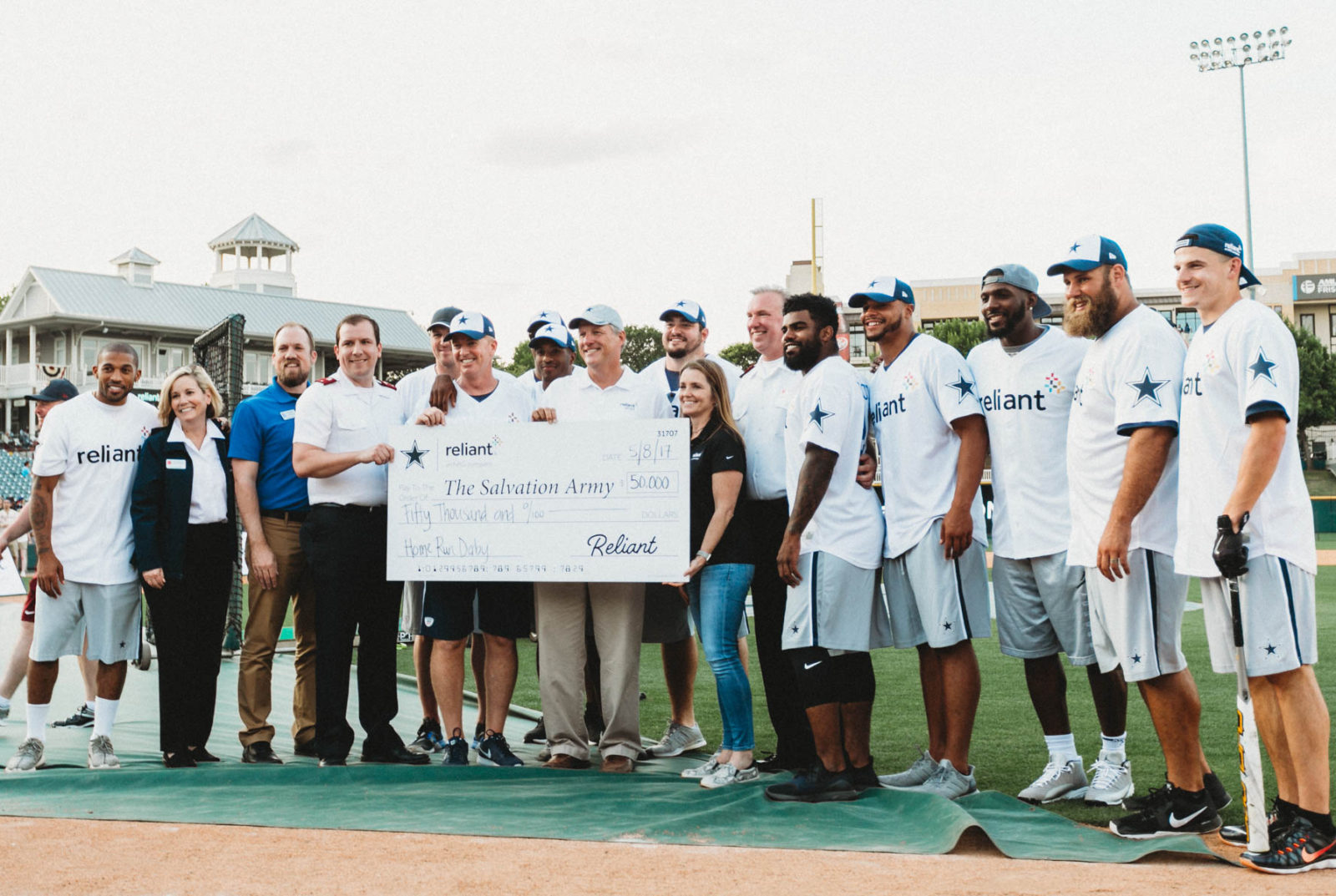 Stepping Up to the Plate: Dallas Cowboys Raise $50,000 for The Salvation Army in the Reliant Home Run Derby